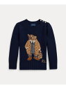 POLO RALPH LAUREN (ガールズ 2才~6才)Polo ベア クルーネック セーター ラルフローレン トップス ニット ネイビー【送料無料】