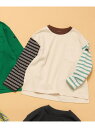 【SALE/10%OFF】BREEZE WEB限定 無地ボーダー長袖Tシャツ エフオーオンラインストア トップス カットソー・Tシャツ グリーン オレンジ ピン...