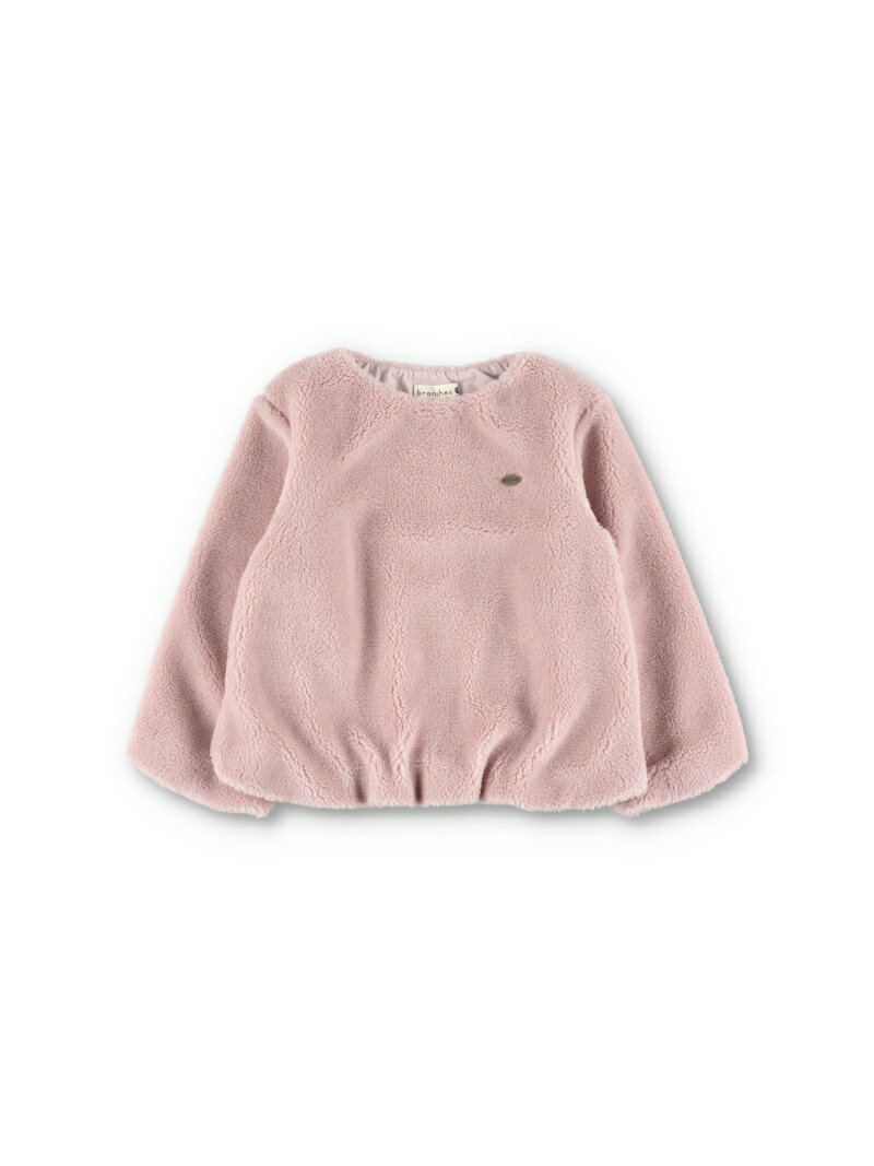 【SALE／66%OFF】branshes ボアトレーナー ブランシェス トップス スウェット・トレーナー ピンク ホワイト【RBA_E】のサムネイル
