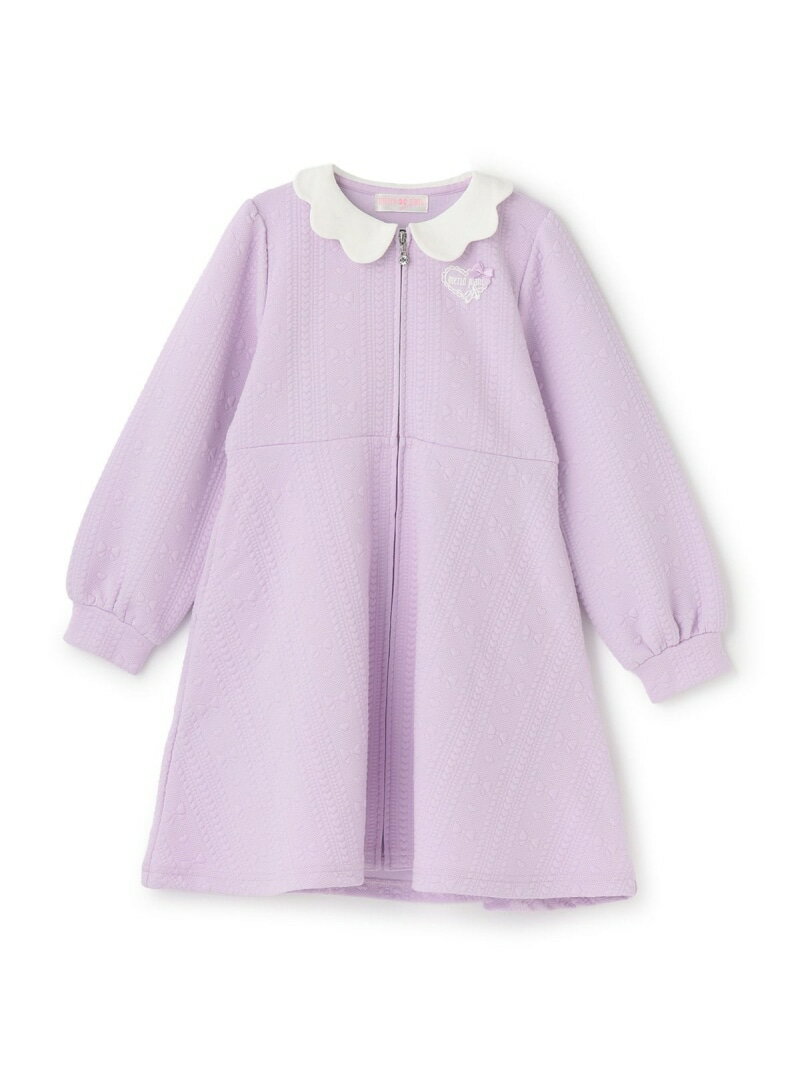 mezzo piano 【バレエ】スカラップ衿 前開きカッジャガードワンピース ナルミヤオンライン ワンピース・ドレス ワンピース ブルー パープル【送料無料】のサムネイル