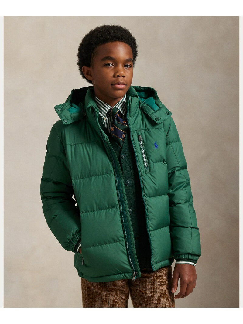 POLO RALPH LAUREN (ボーイズ 8才~20才)リップストップ ダウン フーデッド ジャケット ラルフローレン ジャケット・アウター ダウンジャケ...