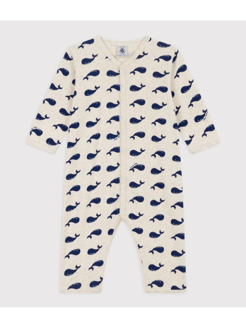 PETIT BATEAU プリント足なしロンパース プチバトー マタニティウェア・ベビー用品 ロンパース・カバーオール【送料無料】