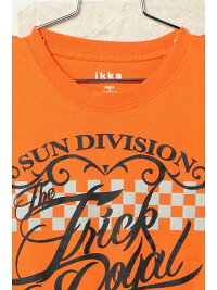 【SALE/25%OFF】ikka kids チェッカーモチーフロゴT(120ー160cm) イッカ カットソー【RBA_S】【RBA_E】