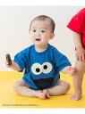 chil2 <セサミストリート>半袖ロンパース チルツー マタニティウェア・ベビー用品 ロンパース・カバーオール レッド ブルー(4)