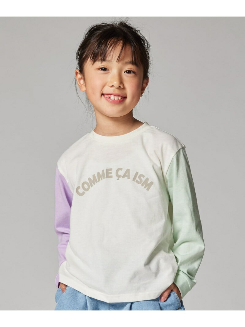 コムサイズム  ベビー服 男の子 COMME CA ISM ロゴプリントTシャツ コムサイズム トップス カットソー・Tシャツ