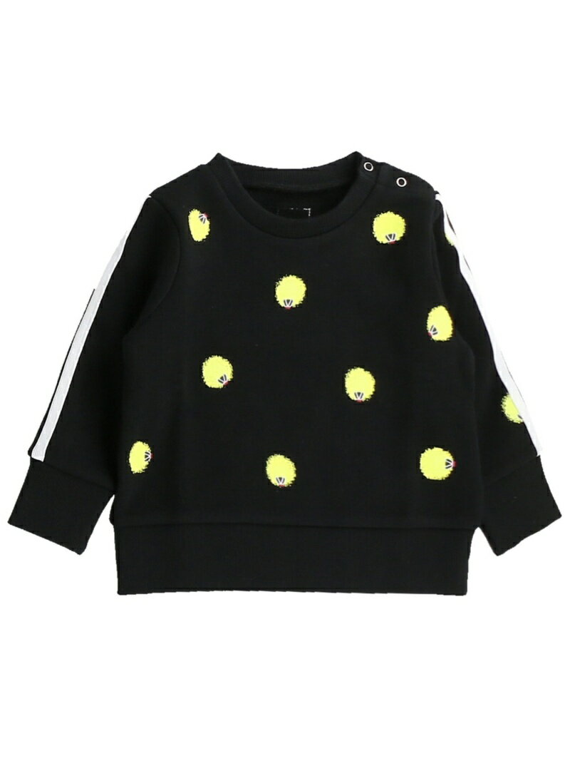 Insect Collection (K)暗闇で光る!蓄光ほたるさん総柄スウェット キッズ インセクトコレクション トップス その他のトップス ブラック【送料無料】のサムネイル