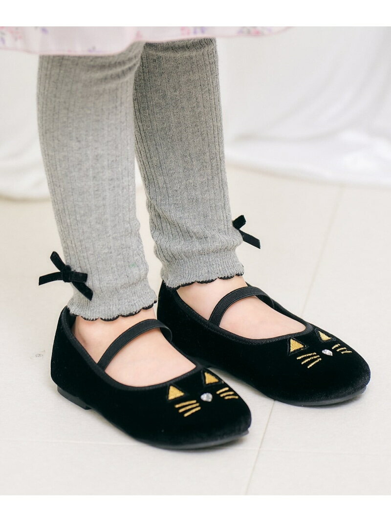 apres les cours ねこちゃんパンプス エフオーオンラインストア シューズ・靴 パンプス ブラック シル..