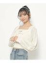 【SALE/50%OFF】PINK-latte 【洗える・2点SET】キャミ+ボレロニットカーデSET ピンク ラテ トップス アンサンブル ホワイト グリーン ブラック【RBA_E】