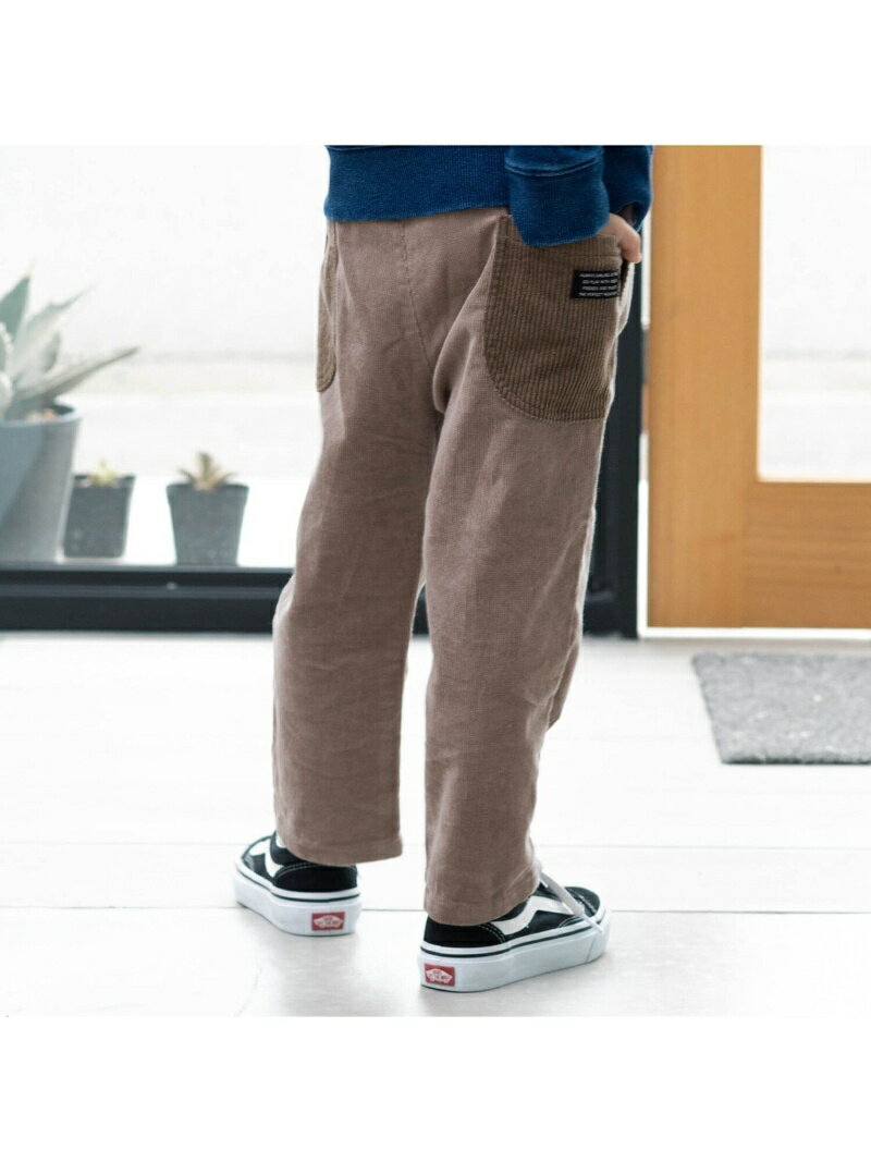 【SALE／50%OFF】BREEZE WEB限定コール天パンツ 10分丈 10分丈 エフオーオンラインストア パンツ その他のパンツ ベージュ ブラウン ネイビー【RBA_E】のサムネイル