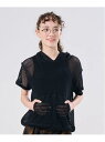 【SALE/50%OFF】POM PONETTE AMI 【AMI】メッシュパーカ×カップつきインナーセット ナルミヤオンライン トップス アンサンブル ホワイ...
