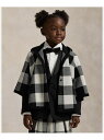 POLO RALPH LAUREN (ガールズ 2才~6才)チェック ウール フーデッド ポンチョ ラルフローレン ジャケット・アウター その他のジャケット・ア...