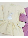 【SALE/20%OFF】axes femme kids うさぎptカットチュニック アクシーズファム ワンピース・ドレス チュニック ホワイト ピンク【RBA_E】