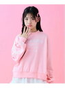 【SALE/50%OFF】by LOVEiT レースライントレーナー ナルミヤオンライン トップス スウェット・トレーナー グレー ブルー ピンク【RBA_E】