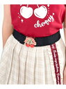 axes femme kids さくらんぼモチーフゴムベルト アクシーズファム ファッション雑貨 ベルト ゴールド