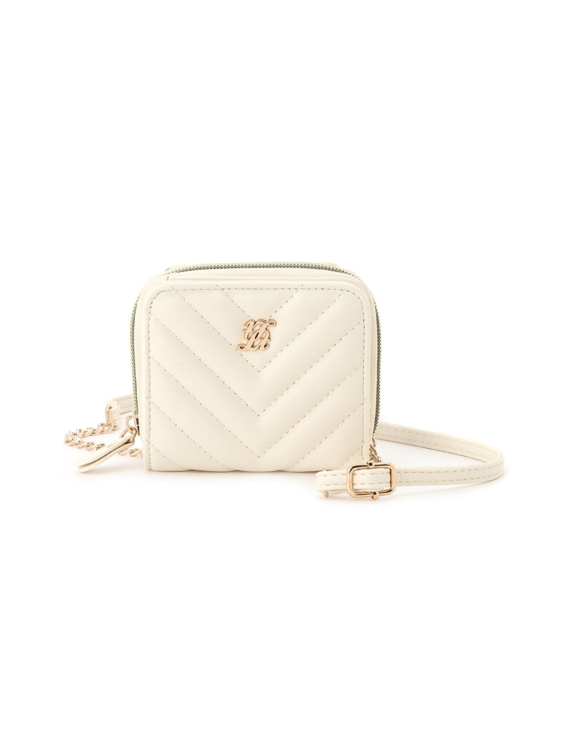 Lovetoxic ショルダー付キルティング財布 ナルミヤオンライン ファッション雑貨 その他のファッション雑貨 ホワイト ブラック パープル【送料無料】