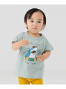 【SALE/44%OFF】chil2 プリント半袖Tシャツ チルツー トップス カットソー・Tシャツ ホワイト ネイビー ベージュ グレー グリーン ピンク イ...