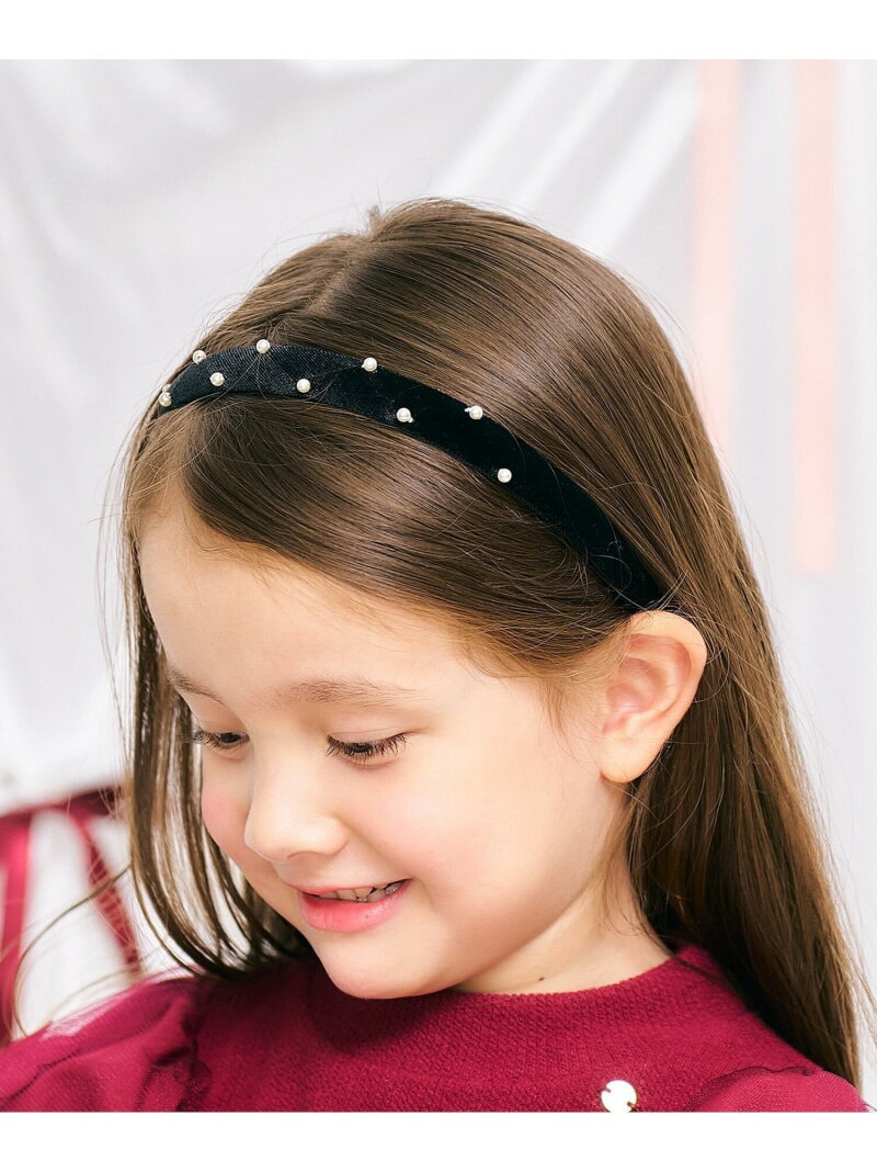 apres les cours リボン付きベロアカチューシャ エフオーオンラインストア ヘアアクセサリー カチュー..