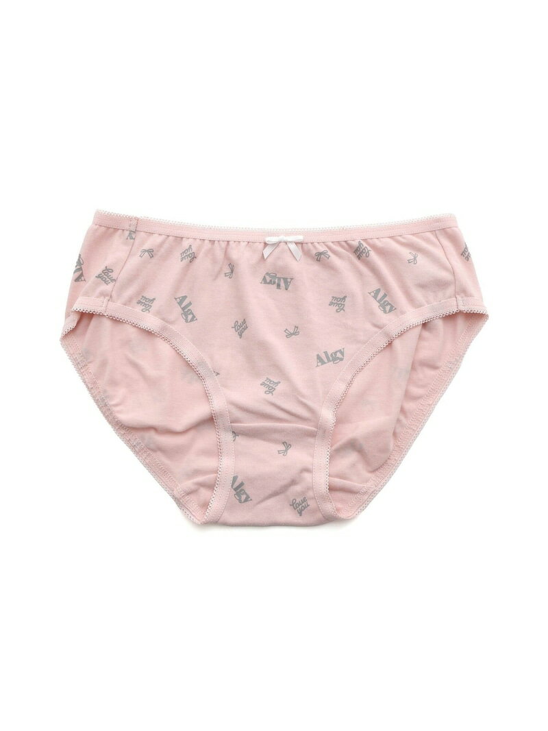 ALGY りぼん総柄ロゴショーツ エフオーオンラインストア インナー・ルームウェア ショーツ ブラック ピンク グレー