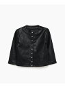 agnes b. ENFANT US82 E CARDIGAN キッズ カーディガンプレッション アニエスベー トップス カーディガン ブラック【送料無料】