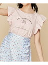 【SALE/30%OFF】JENNI love 【プチプラ】フリルそでパフェモチーフTシャツ ジェニィオンラインショップ トップス カットソー・Tシャツ ピンク ホワイト ブルー【RBA_E】