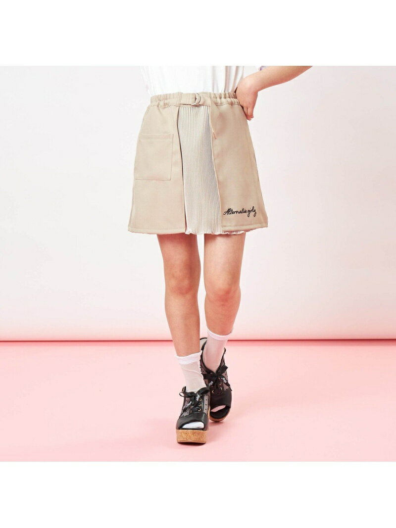 【SALE／50%OFF】algy レイヤード風スカート エフオーオンラインストア スカート ロング・マキシスカート ベージュ グリーン ブラック【RBA_E】のサムネイル