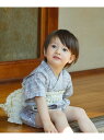 【SALE/20%OFF】riziere チェック柄ベビー浴衣 リジェール 着物・浴衣・和装小物 浴衣 グレー【RBA_E】