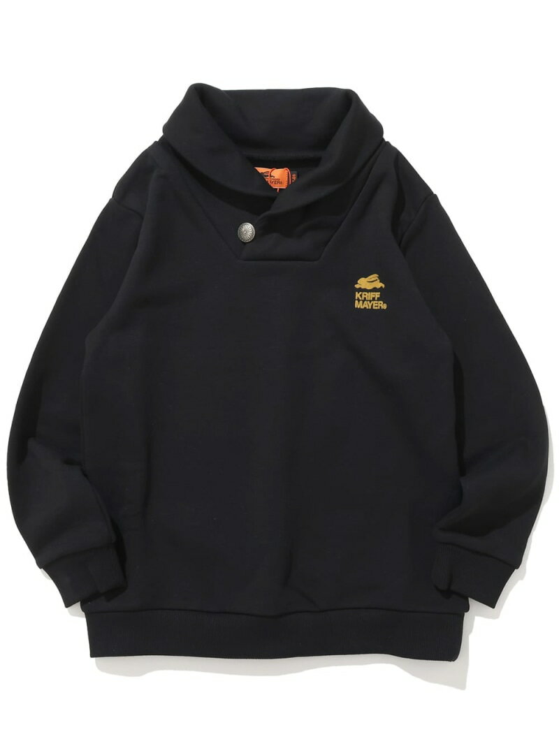 KRIFF MAYER (K)コンチョボタンショールネック クリフメイヤー トップス スウェット・トレーナー レッ..