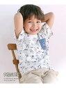 【SALE/20%OFF】SLAP SLIP 【PEANUTS*SLAP SLIP】75周年スヌーピーいっぱいポケット付き総柄Tシャツ(80~130cm) ベベ...