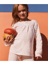 【SALE/10%OFF】PETIT BATEAU プリント長袖パジャマ プチバトー インナー・ルームウェア パジャマ ホワイト【RBA_E】【送料無料】