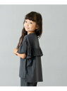 【SALE/30%OFF】and D.petitmain 【水陸両用】半袖フリルプルオーバー ナルミヤオンライン トップス カットソー・Tシャツ ブルー ピンク グレー【RBA_E】