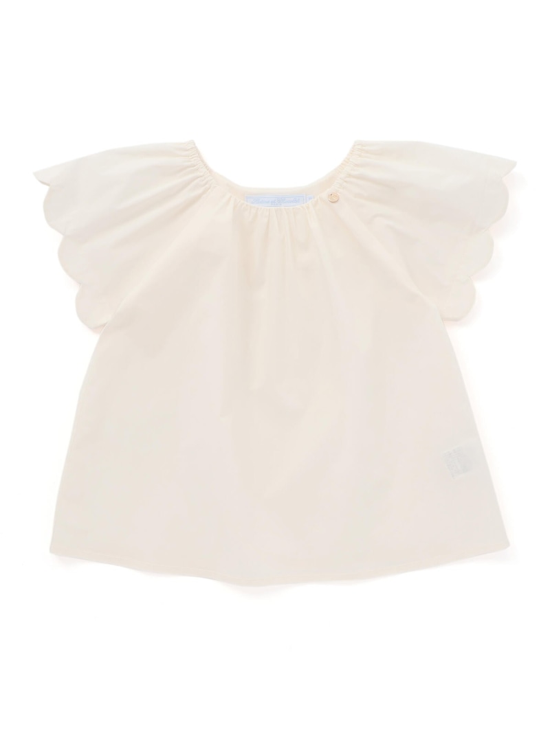 Tartine et Chocolat ハイブリッドタイプライタースカラップブラウス(100~140cm) ベベ オンライン スト..