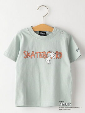 SHIPS KIDS SHIPS KIDS:スヌーピー 半袖 TEE(80~90cm) シップス カットソー キッズカットソー ブルー ホワイト ピンク グリーン【送料無料】