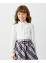 【SALE/30%OFF】any FAM KIDS リボン付きスタンドカラーブラウス エニィファム トップス シャツ・ブラウス ホワイト【RBA_E】
