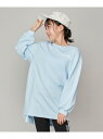 【SALE/50%OFF】JENNI love 【コットン100%】バックチュールロゴロング丈ロンT ジェニィオンラインショップ トップス カットソー・Tシャツ ブルー グレー ホワイト【RBA_E】