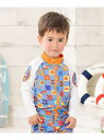 ANPANMAN KIDS COLLECTION ANPANMAN KIDS COLLECTION/(K)デニムブロックチェック柄ラッシュガード アンパンマンキ...