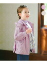 【SALE/20%OFF】any FAM KIDS ガーリーマウンテンパーカー エニィファム ジャケット・アウター マウンテンパーカー ベージュ パープル【RB...