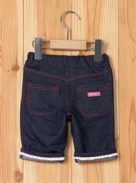 【SALE/30%OFF】ANPANMAN KIDS COLLECTION (K)花デニムハーフパンツ アンパンマンキッズコレクション パンツ/ジーンズ キッズパンツ ネイビー【RBA_E】