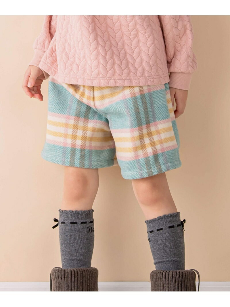 【SALE／50%OFF】Noeil aime BeBe モッサチェックキュロットスカート(90~130cm) ベベ オンライン スト..