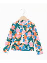 OCEAN&GROUND OCEAN&GROUND/(K)GIRL'SソウガラZIPラッシュガード オーシャンアンドグラウンド 水着・スイムグッズ ラッシュガー...