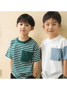 branshes 【WEB限定/DRC/お肌に嬉しい綿100%】ポケット半袖Tシャツ ブランシェス トップス カットソー・Tシャツ ブラック ホワイト グリーン...
