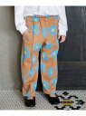 【SALE/50%OFF】BREEZE フラワージャガードカットソーパンツ 10分丈 エフオーオンラインストア パンツ その他のパンツ ブラウン ホワイト【RB...