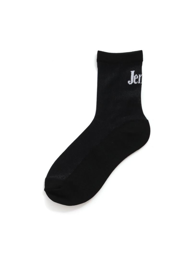 JENNI バックロゴシアークルーソックス ジェニィオンラインショップ 靴下・レッグウェア 靴下 ブラック ホワイト パープル