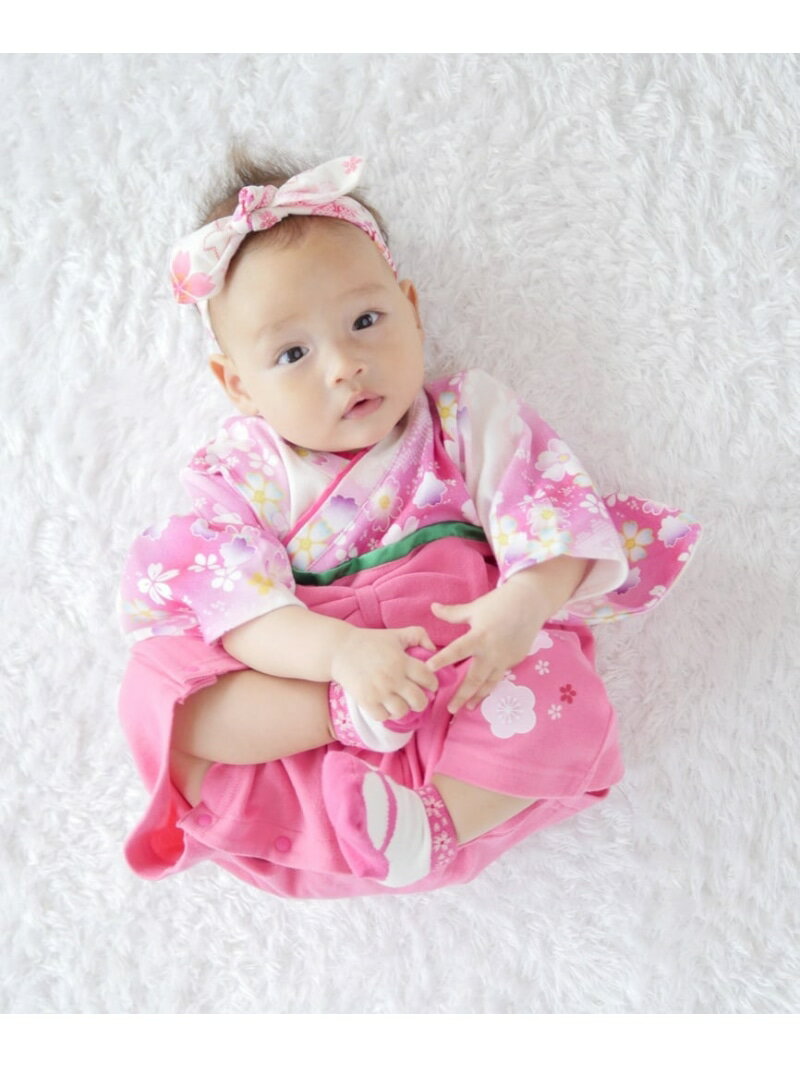 BACKYARD FAMILY 【Aenak】全開女児はかまロンパース ローラ マタニティウェア・ベビー用品 ロンパース・カバーオール【送料無料】