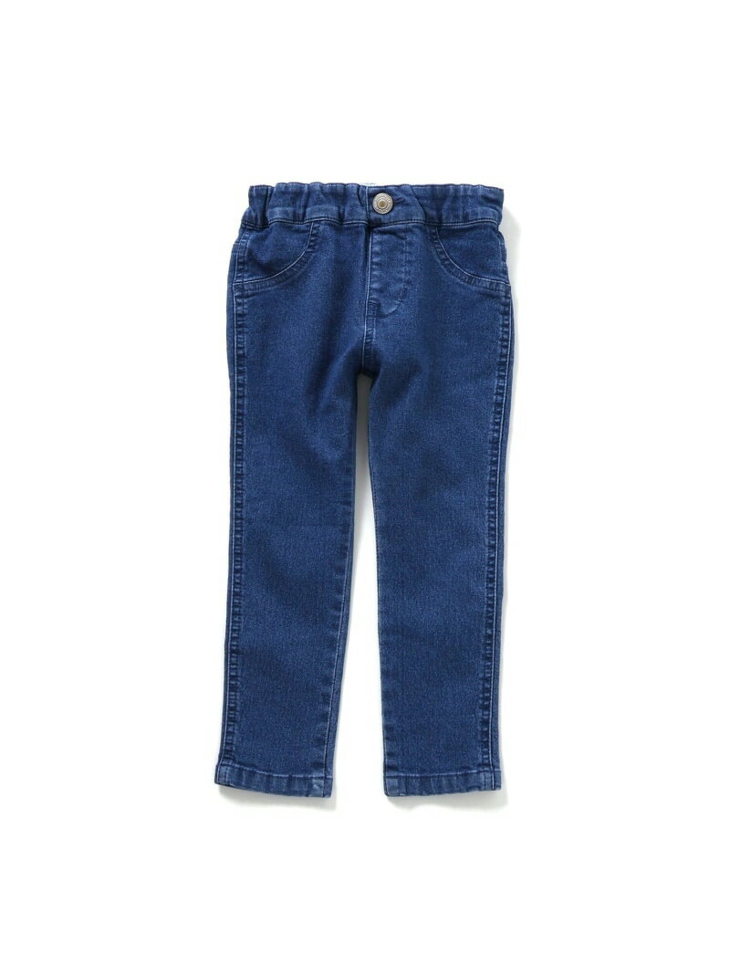 楽天Rakuten Fashion Kids【SALE／25％OFF】apres les cours 裏起毛スキニーパンツ｜7days Style pants 10分丈 エフオーオンラインストア パンツ その他のパンツ ブラック ブルー【RBA_E】