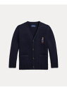 POLO RALPH LAUREN (ボーイズ 2才~7才)Polo ベア コットン Vネック カーディガン ラルフローレン トップス カーディガン ネイビー【...