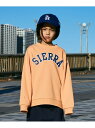 【SALE／10%OFF】PAIRMANON STREET 【PAIRMANON STREET】裏毛 プリント スウェット 長袖 トレーナー ペアマノン トップス その他のトップス オレンジ ホワイト ブラック グレー ネイビー【RBA_E】