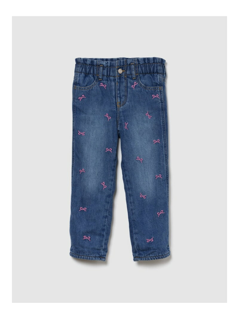 GAP (K)babyGap フリース裏地 ペーパーバッグ マムジーン ギャップ パンツ ジーンズ・デニムパンツ ブ..