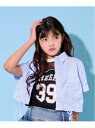 【SALE/30%OFF】by LOVEiT ドロストオーバーシャツ ナルミヤオンライン トップス シャツ・ブラウス ホワイト ブルー【RBA_E】