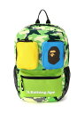 A BATHING APE WOODLAND CAMO DAYPACK K ア ベイシング エイプ バッグ リュック・バックパック グリーン【送料無料】