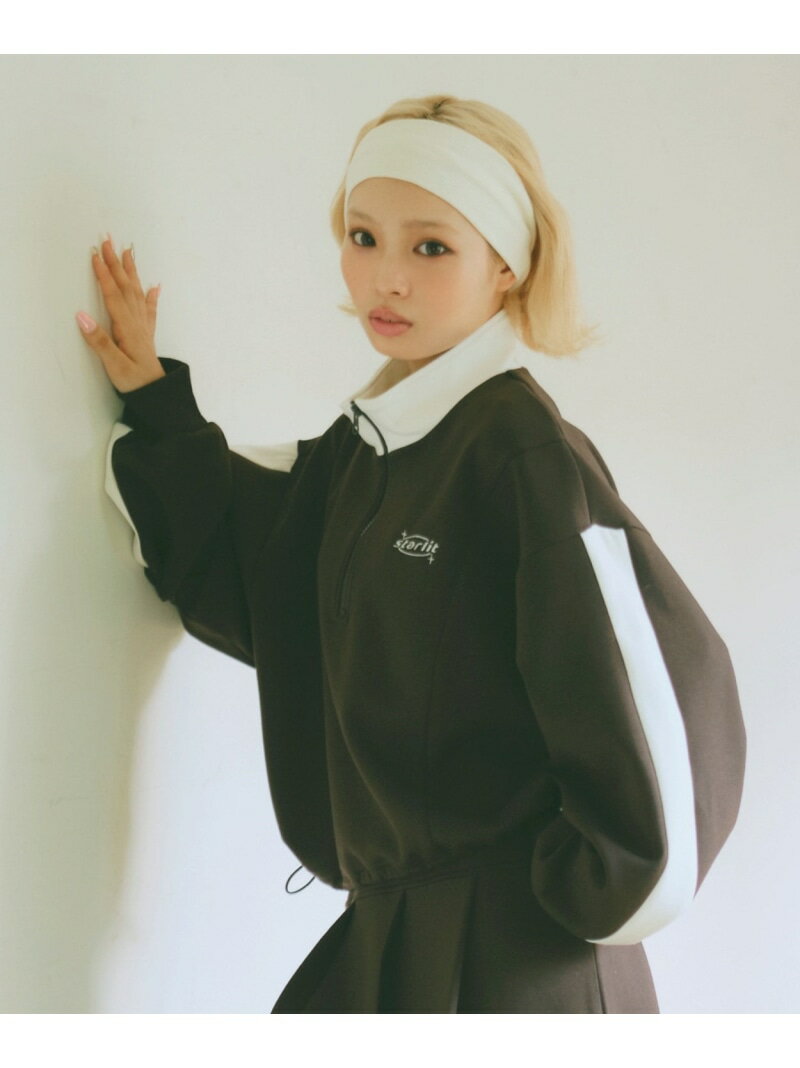 【SALE／20%OFF】Lovetoxic 【LTXC】【セット可】ダンボールハーフZIP ナルミヤオンライン トップス ス..